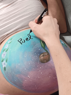 body paint embazarazas