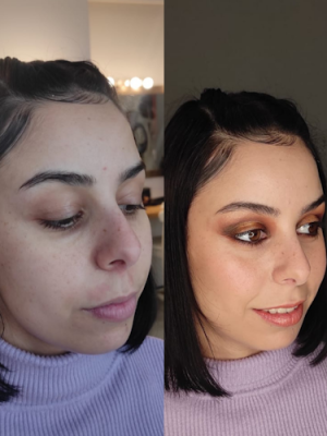 maquillaje el antes y después