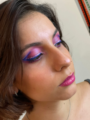 maquillaje eyer liner metalizado