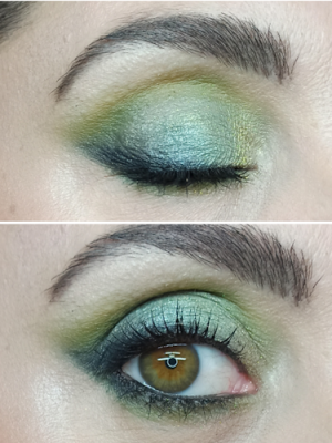 maquillaje ojos en verde